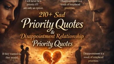 210+ Sad Priority Quotes & Disappointment Relationship Priority Quotes