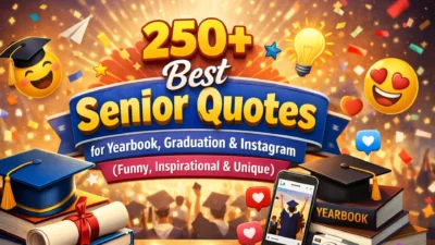 250+ Best Senior Quotes for Yearbook, Graduation & Instagram (Funny, Inspirational & Unique)