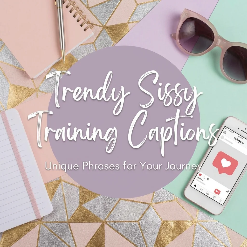 Trendy sissy training captions featuring confident, empowering, and modern caption ideas