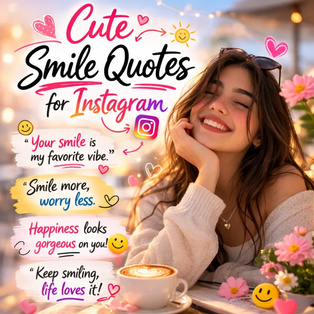 Cute Smile Quotes for Instagram