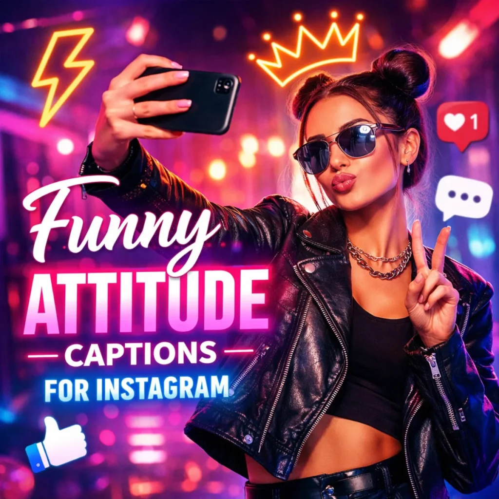 Funny Attitude Captions for Instagram