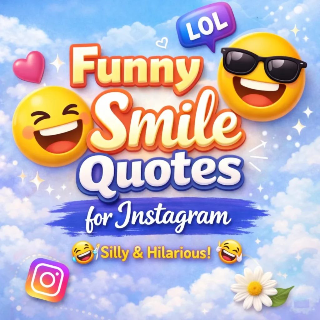 Funny Smile Quotes for Instagram