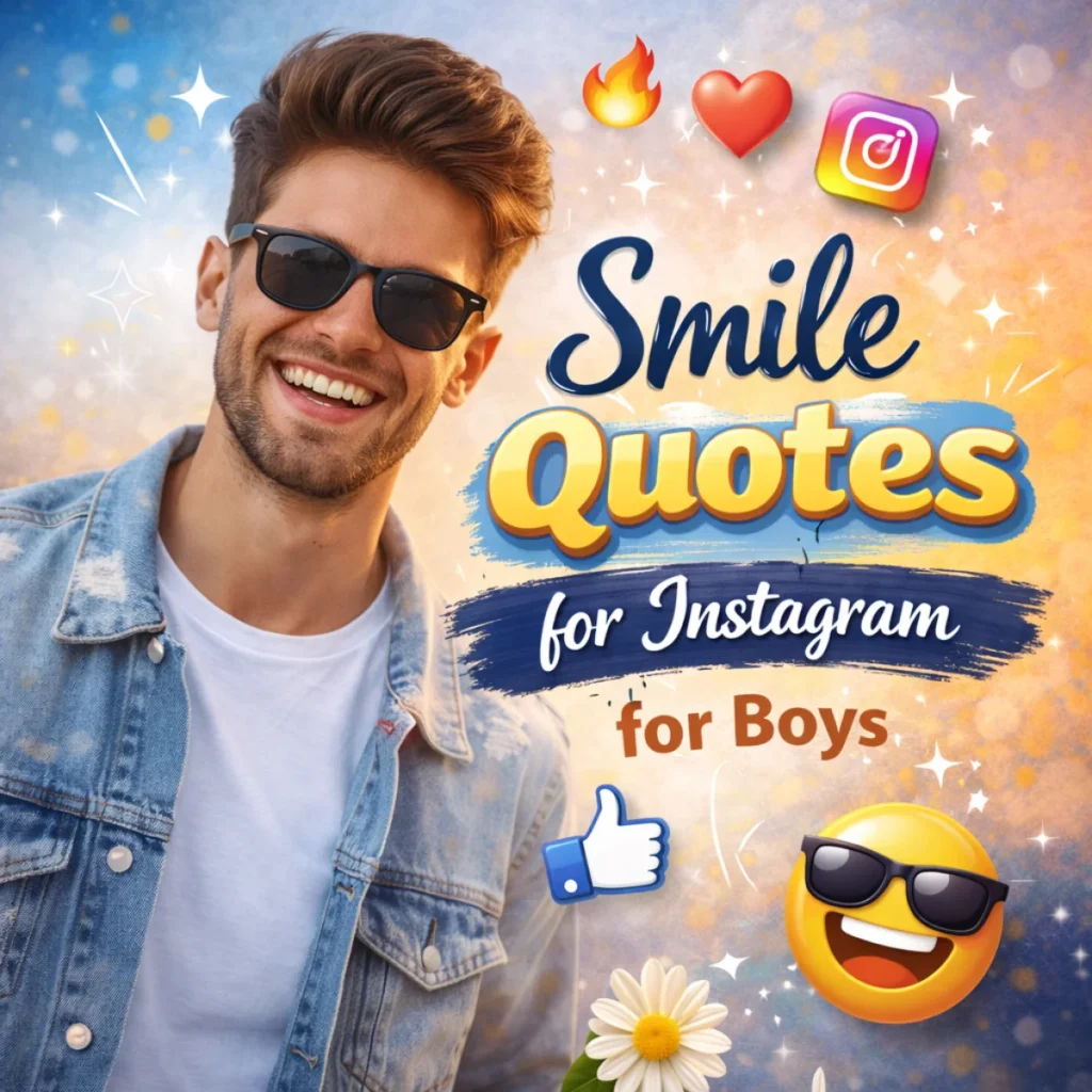Smile Quotes for Instagram for Boys
