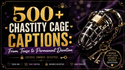 500+ Chastity Cage Captions From Tease to Permanent Devotion