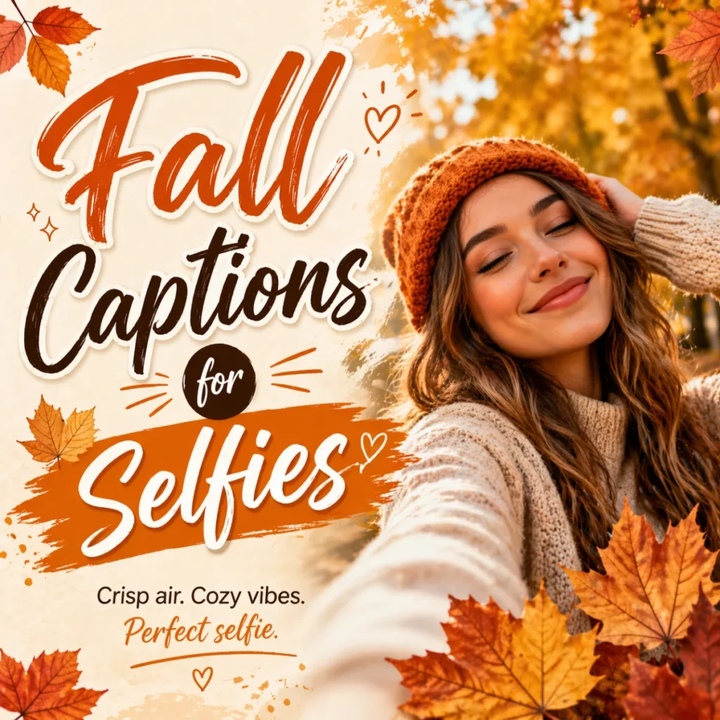 Fall Captions for Selfies