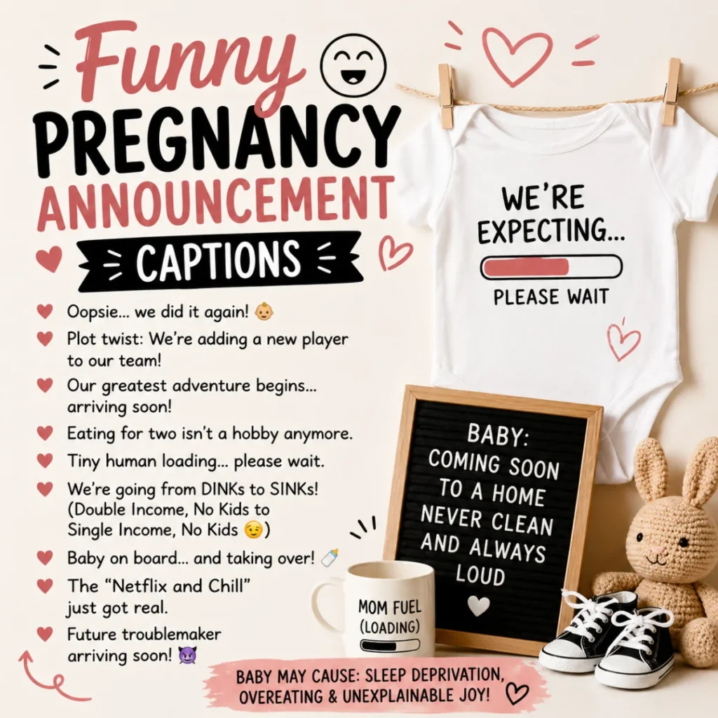 Funny Pregnancy Announcement Captions