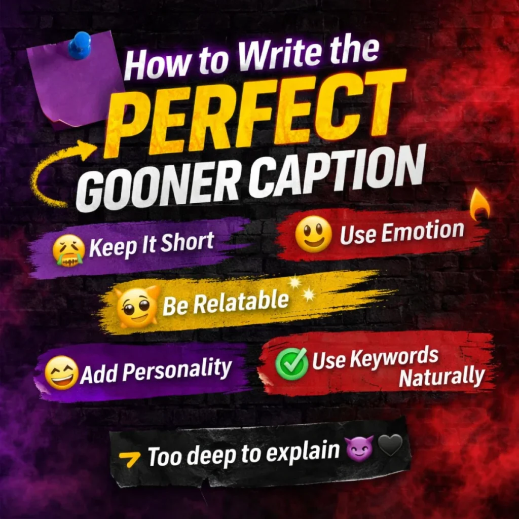 How to Write the Perfect Gooner Caption