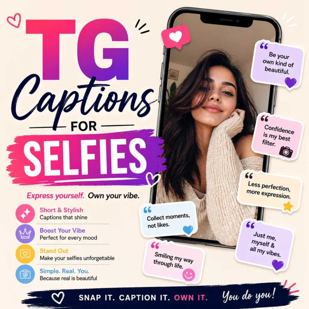 TG Captions for Selfies