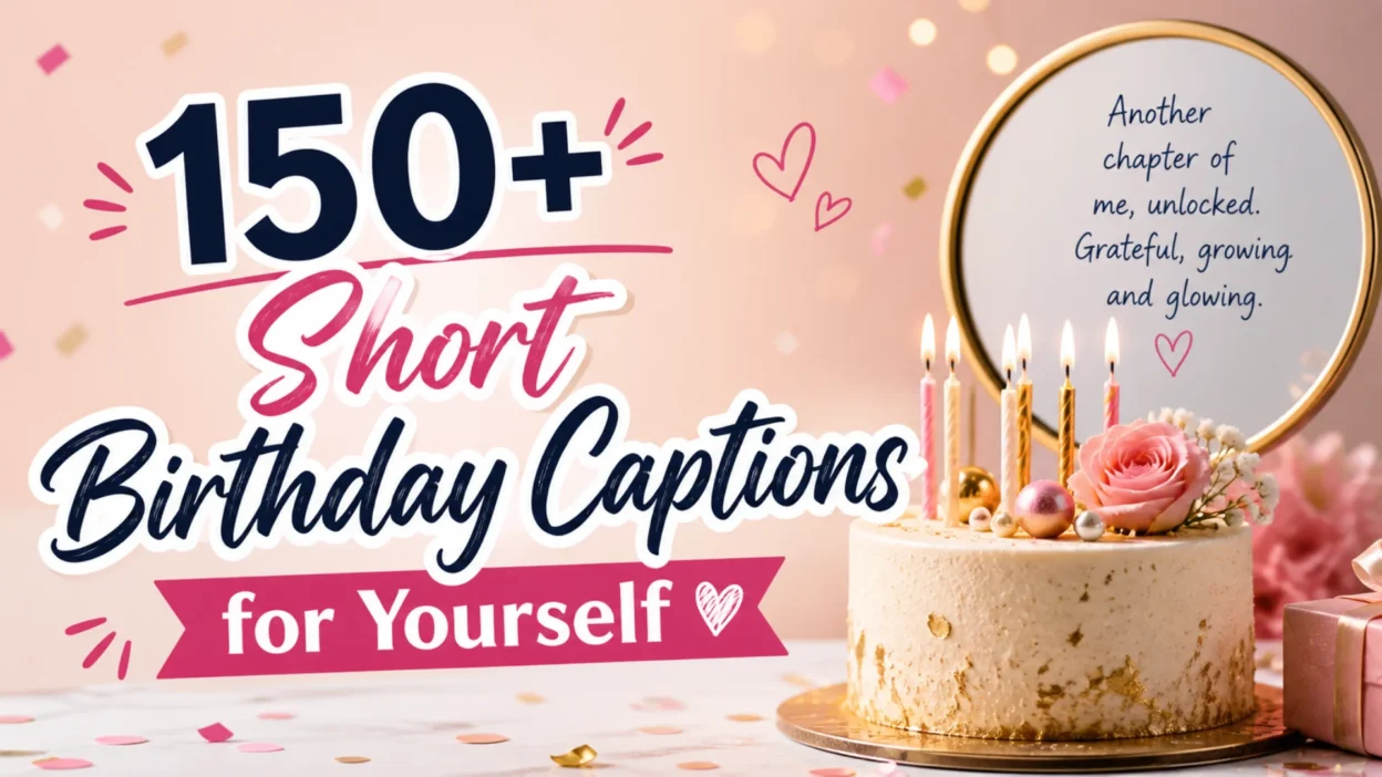 150+ Short Birthday Captions for Yourself