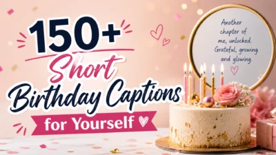 150+ Short Birthday Captions for Yourself