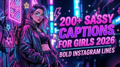 200+ Sassy Captions for Girls 2026 – Bold Instagram Lines