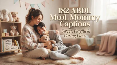 182 ABDL Mommy captions with sweet, playful, and caring lines