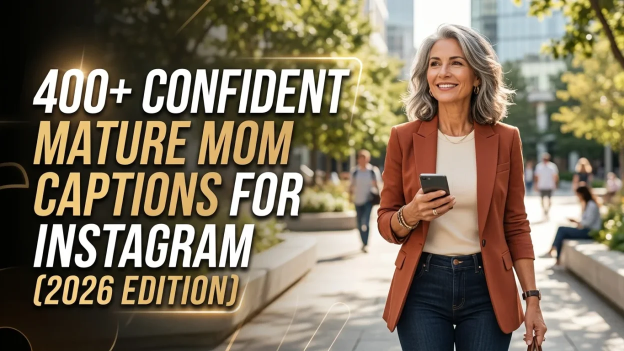 400+ Confident Mature Mom Captions for Instagram (2026 Edition)