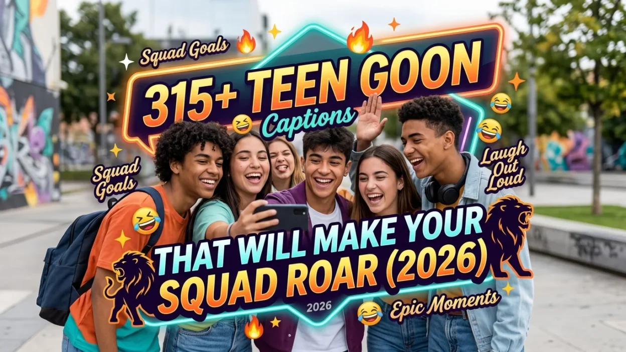 315+ Teen Goon Captions That Will Make Your Squad Roar (2026)
