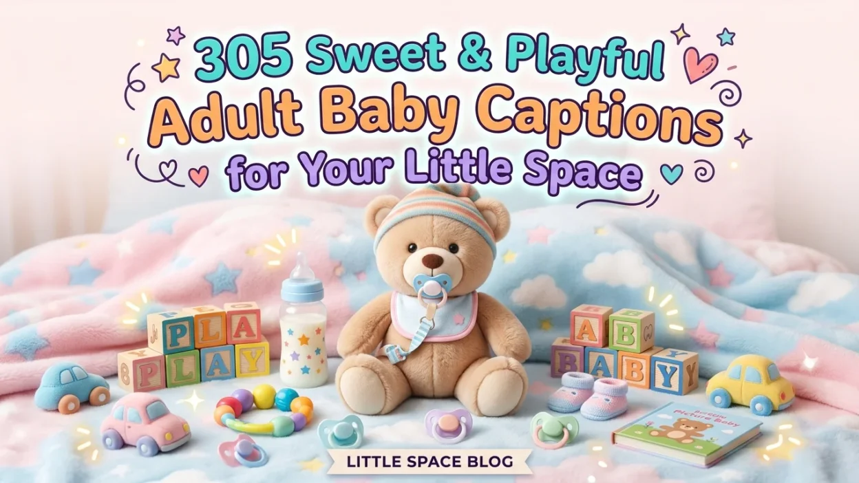 305 Sweet & Playful Adult Baby Captions for Your Little Space