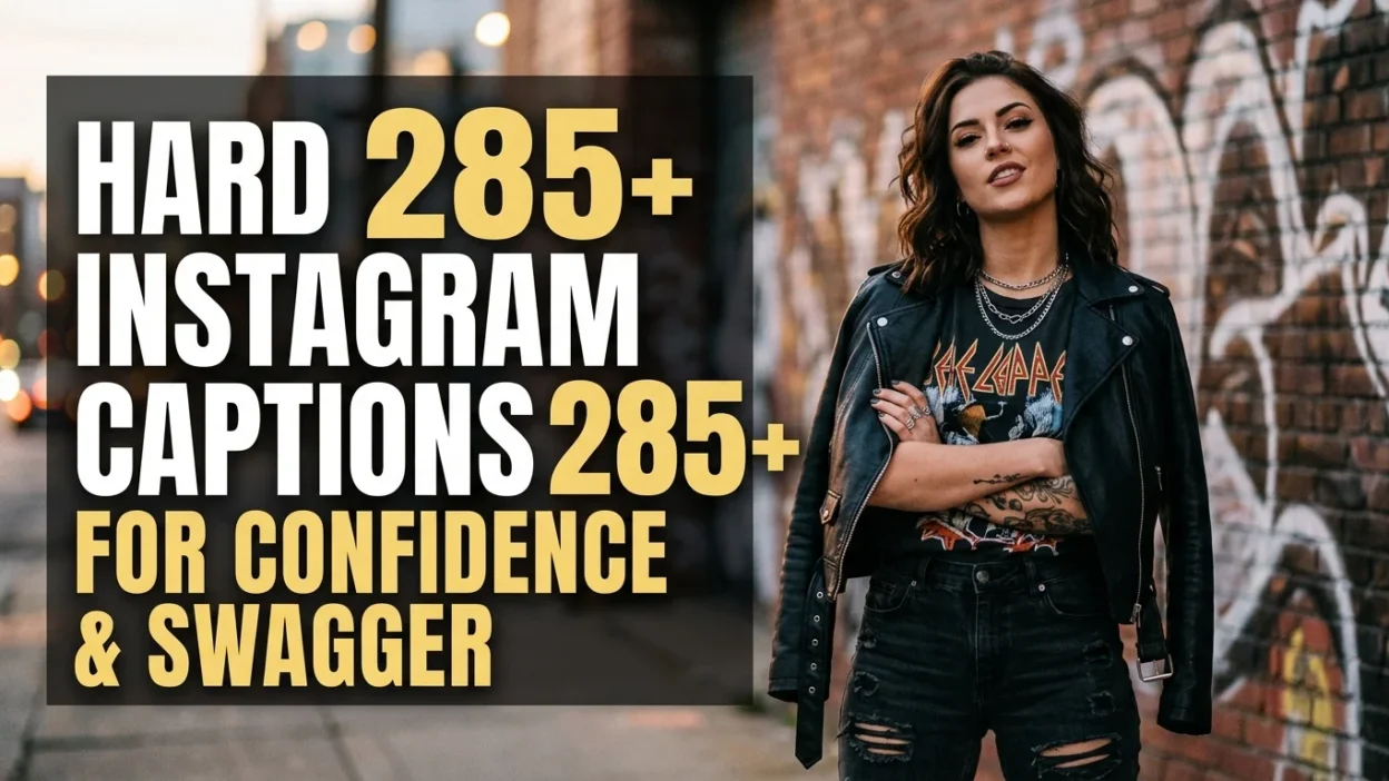 285+ Hard Instagram Captions for Confidence & Swagger