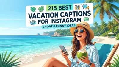 215 Best Vacation Captions for Instagram: Short & Funny Ideas ✅