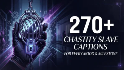 270+ Chastity Slave Captions for Every Mood and Milestone