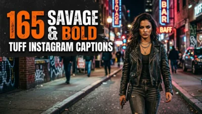 165 Savage & Bold Tuff Instagram Captions