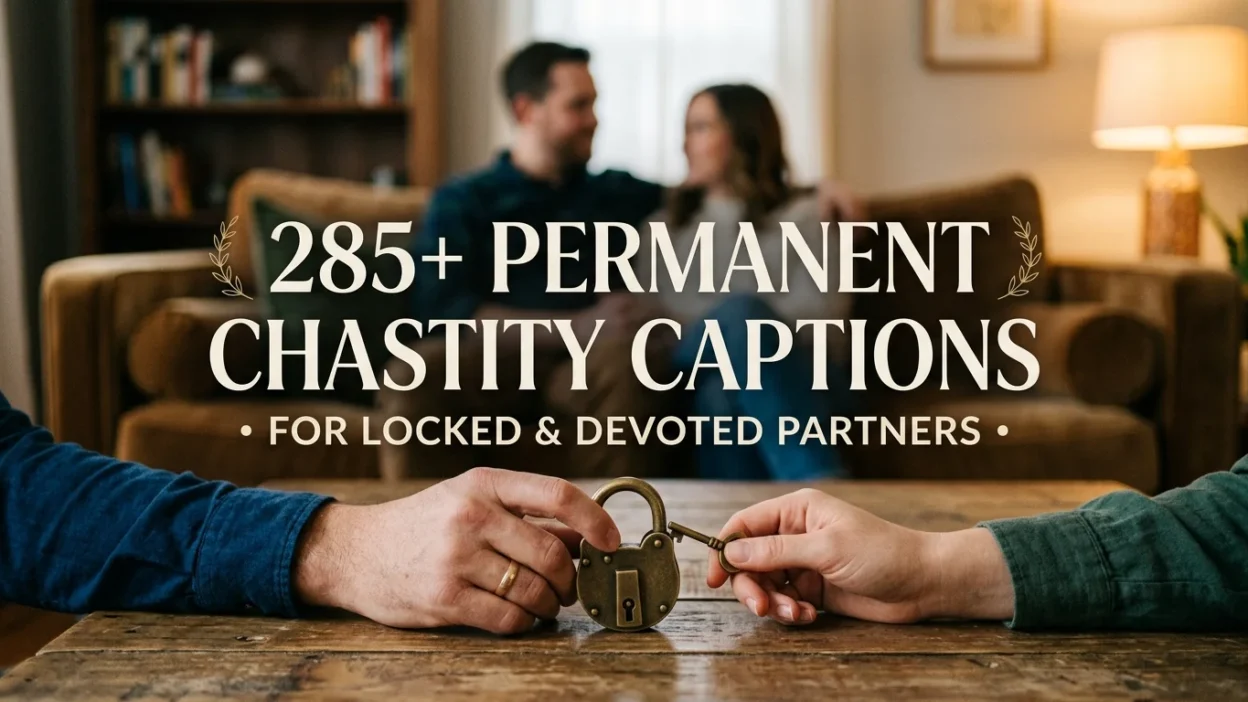 285+ Permanent Chastity Captions for Locked & Devoted Partners