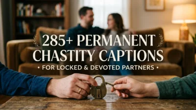 285+ Permanent Chastity Captions for Locked & Devoted Partners