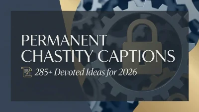 Permanent chastity captions featuring 285+ devoted, commitment-focused, romantic, and lifestyle-inspired ideas for 2026