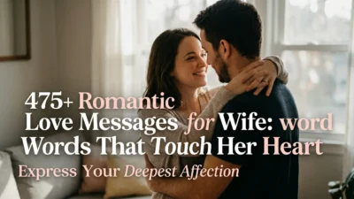 475+ Romantic Love Messages for Wife: Words That Touch Her Heart