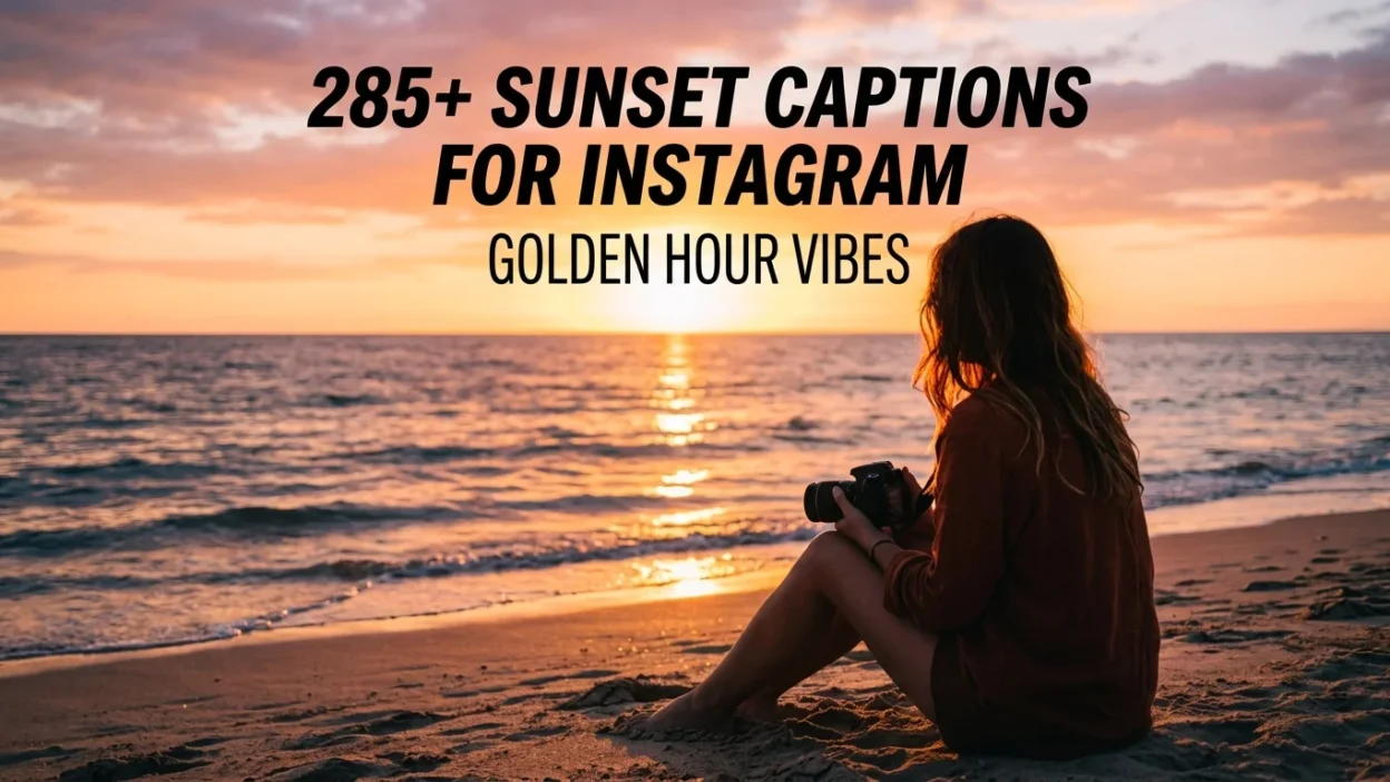 🌅 285+ Sunset Captions for Instagram: Golden Hour Vibes