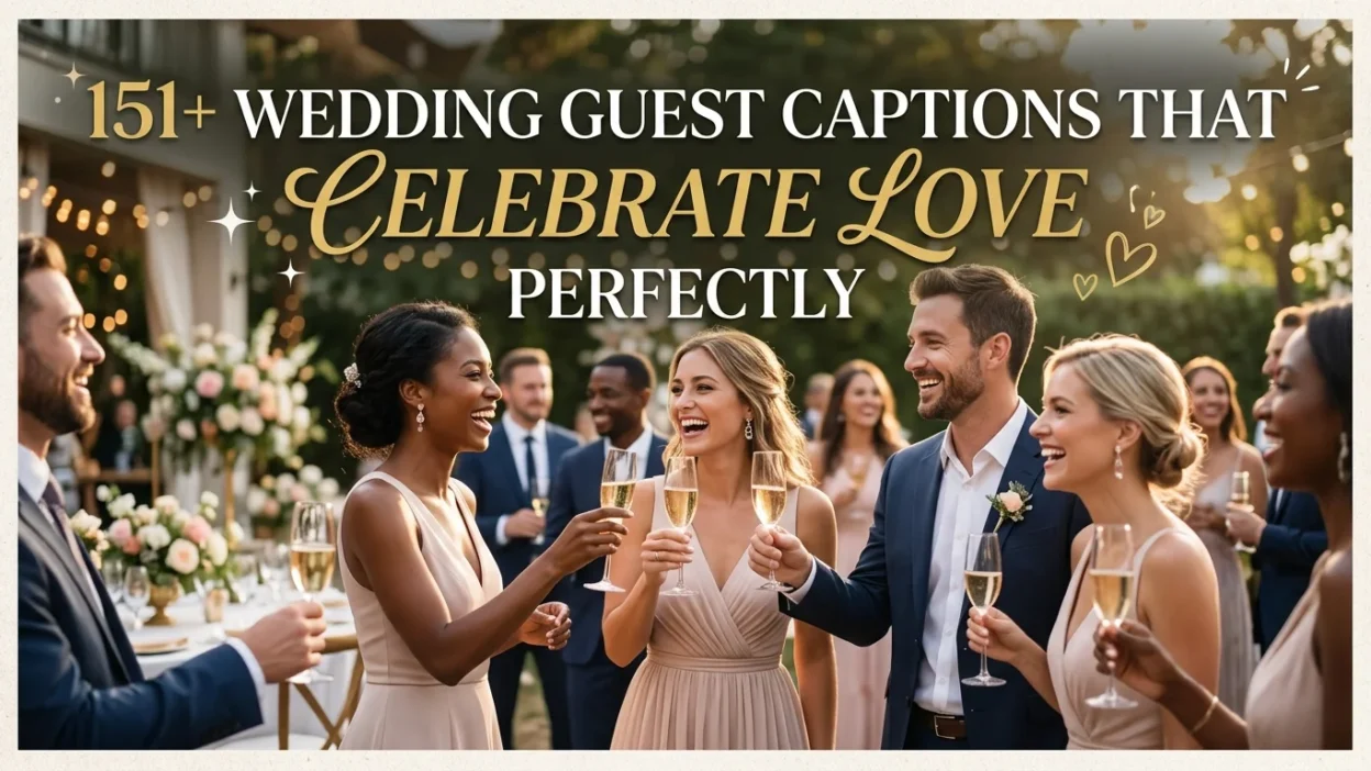 151+ Wedding Guest Captions That Celebrate Love Perfectly
