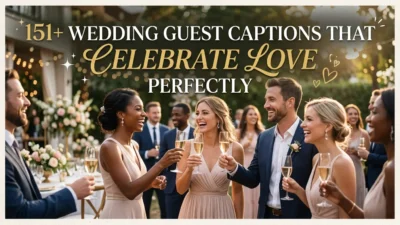 151+ Wedding Guest Captions That Celebrate Love Perfectly