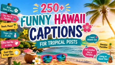 250+ Funny Hawaii Captions for Tropical Posts