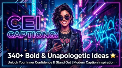 CEI Captions: 340+ Bold & Unapologetic Ideas ⭐