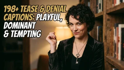 198+ Tease & Denial Captions: Playful, Dominant & Tempting