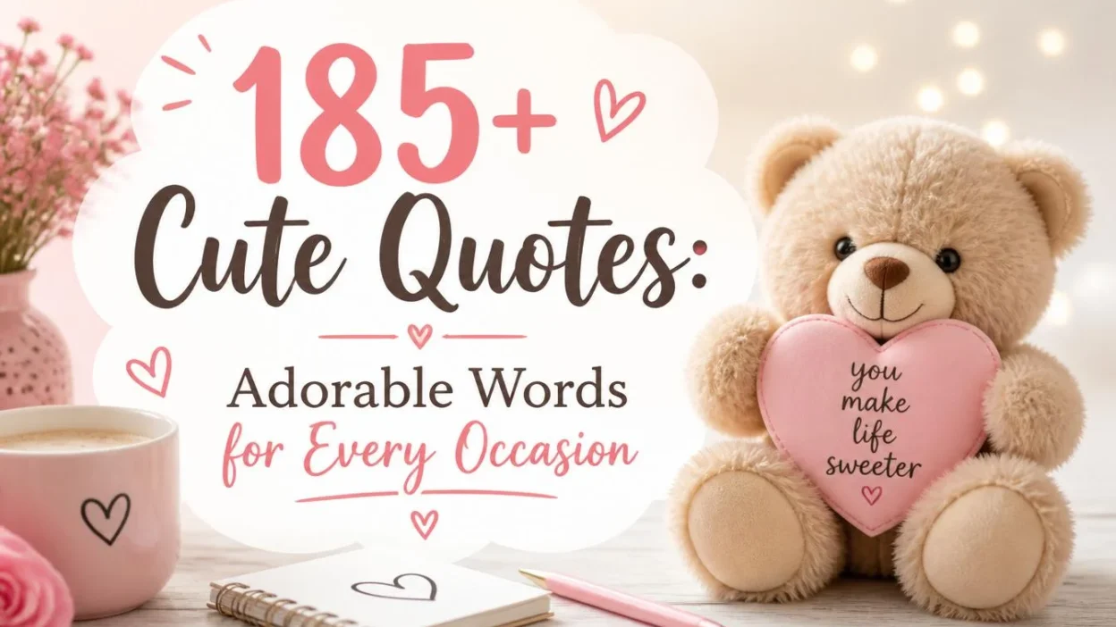 185+ Cute Quotes: Adorable Words for Every Occasion