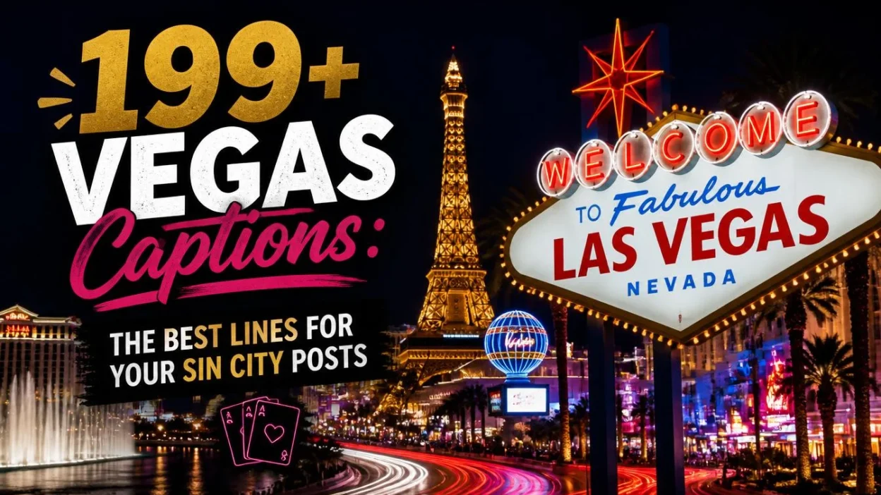 199+ Vegas Captions: The Best Lines for Your Sin City Posts