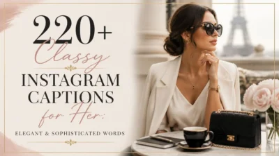 220+ Classy Instagram Captions for Her: Elegant & Sophisticated Words