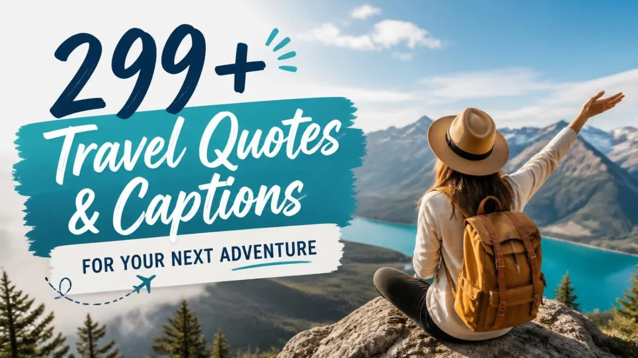 299+ Travel Quotes & Captions for Your Next Adventure