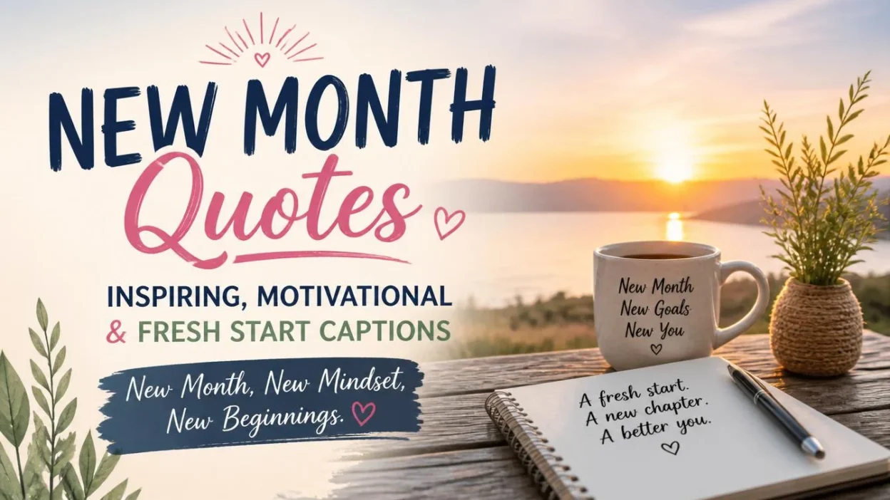 New Month Quotes: Inspiring, Motivational & Fresh Start Captions