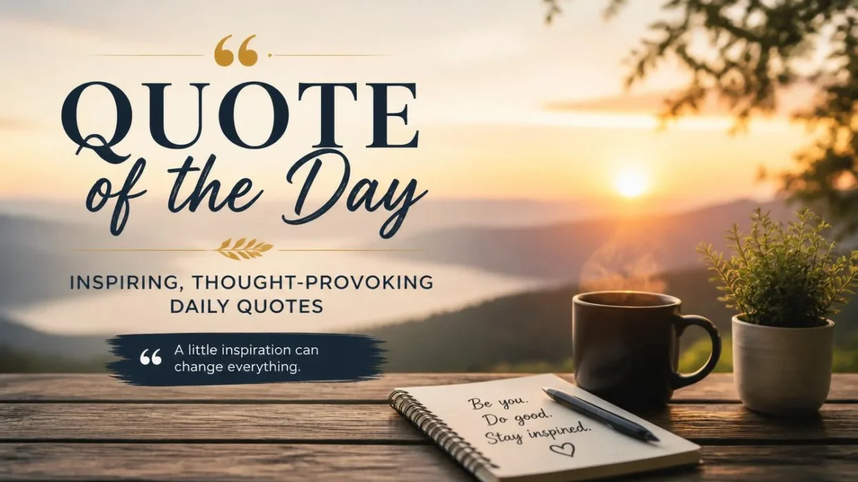 Quote of the Day: Inspiring, Thought-Provoking Daily Quotes