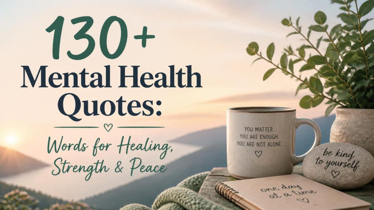 130+ Mental Health Quotes: Words for Healing, Strength & Peace