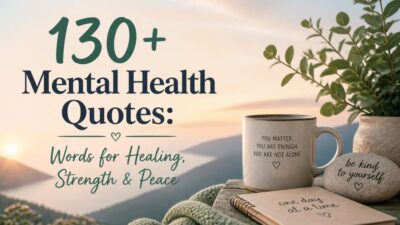 130+ Mental Health Quotes: Words for Healing, Strength & Peace