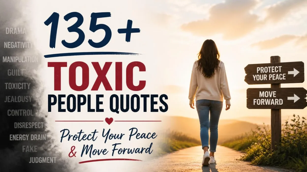 135+ Toxic People Quotes: Protect Your Peace & Move Forward