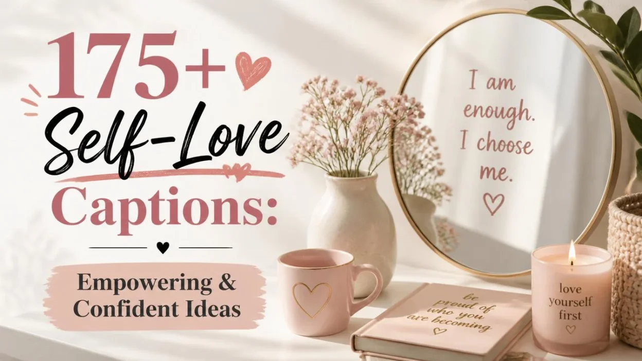 175+ Self-Love Captions: Empowering & Confident Ideas
