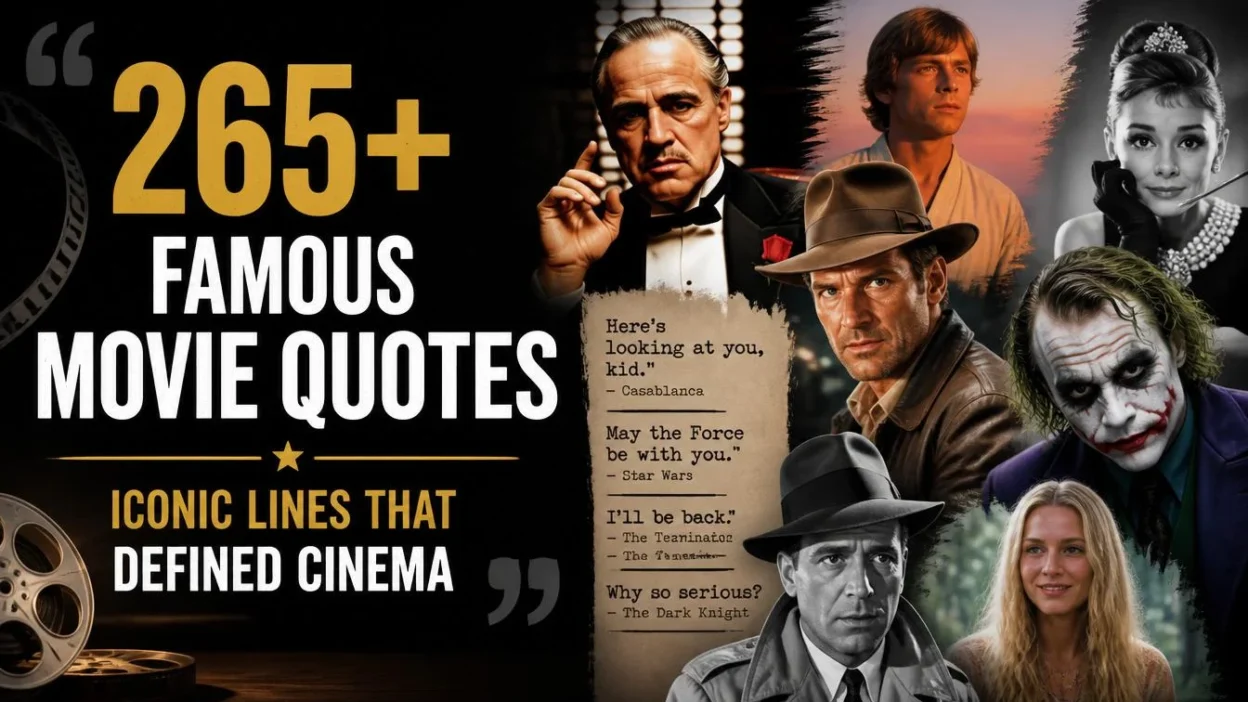 265+ Famous Movie Quotes: Iconic Lines That Defined Cinema