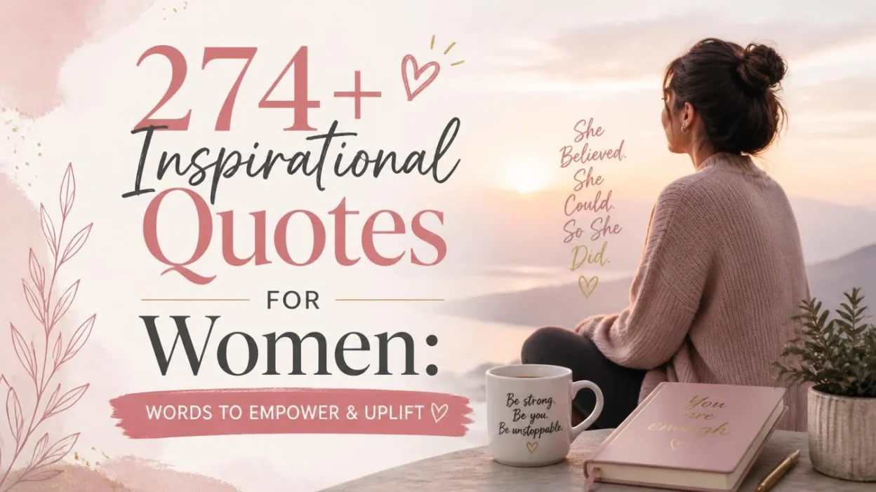 274+ Inspirational Quotes for Women: Words to Empower & Uplift