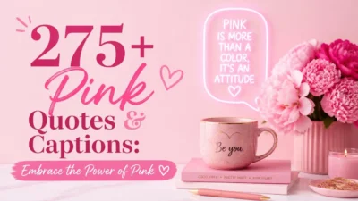 275+ Pink Quotes & Captions: Embrace the Power of Pink