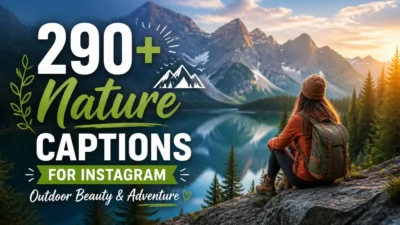 290+ Nature Captions for Instagram: Outdoor Beauty & Adventure