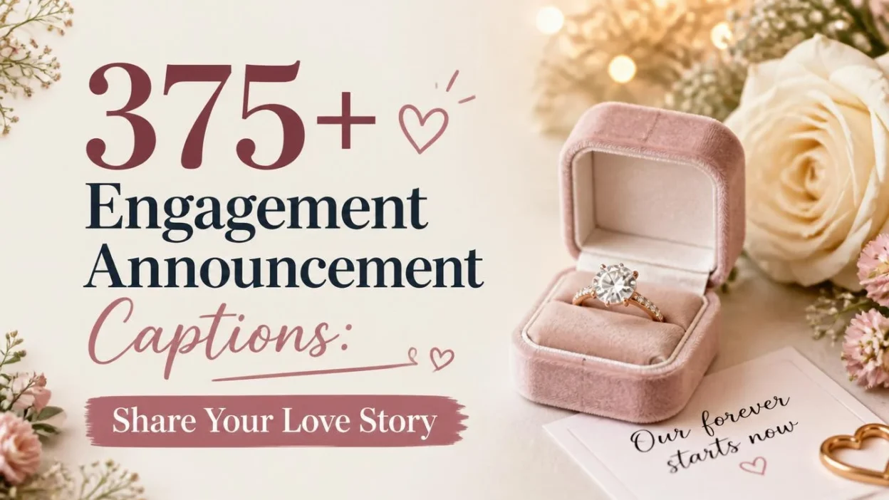 375+ Engagement Announcement Captions: Share Your Love Story