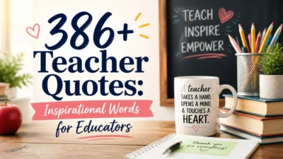 386+ Teacher Quotes: Inspirational Words for Educators