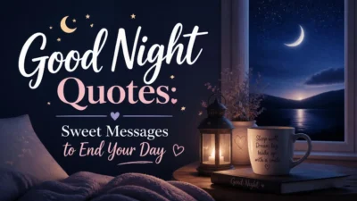 Good Night Quotes: Sweet Messages to End Your Day